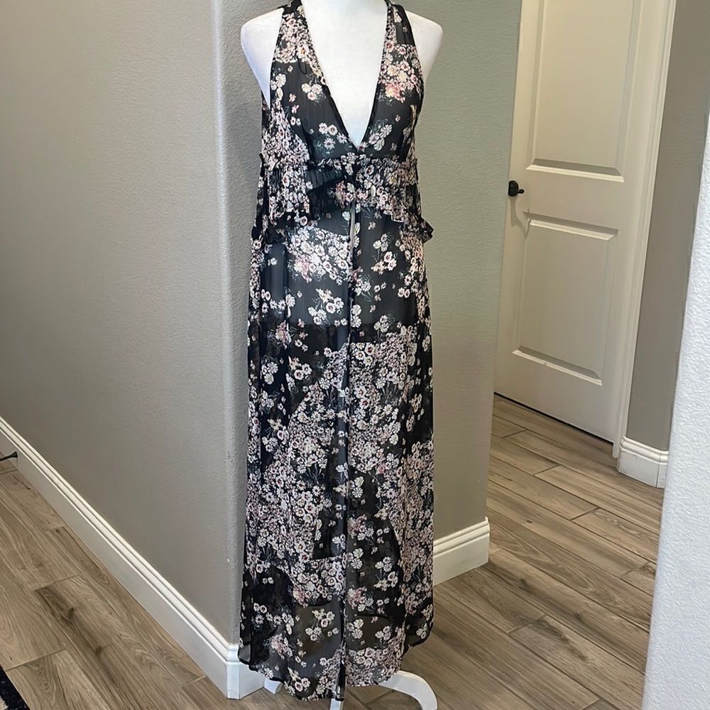 Zara Dress Neck Tunic Maxi Dress
